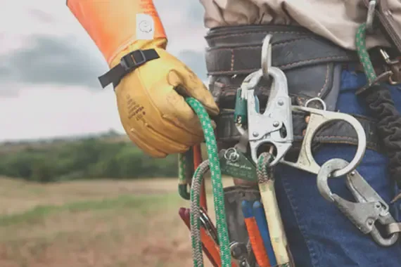 Employees work belt.